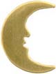 Inlay,
large Man-in-the-Moon, 
1.2" by 1.36", brass 0.040" thick
